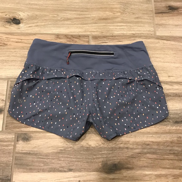 Lululemon Speed Shorts - Confetti Cake Multi, Sz 4 - Picture 2 of 8